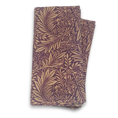William Morris Larkspur Damson 100% Fabric Napkin Set