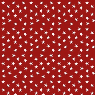 Red and White Little Random Star 100% Cotton Curtain Crafting Fabric