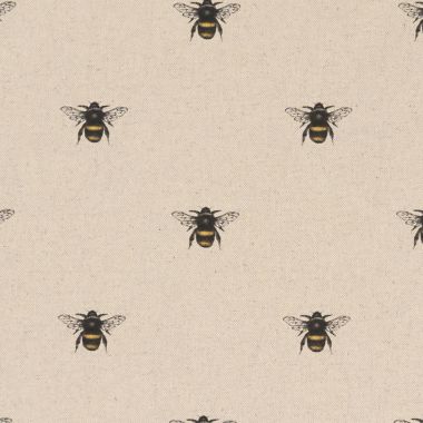 Abeja Bees Natural Matte Oilcloth Wipe Clean Tablecloth