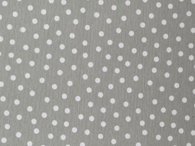 Grey And White Random Polka Dot Extra Wide 180cm Wide Acrylic Wipe Clean Tablecloth