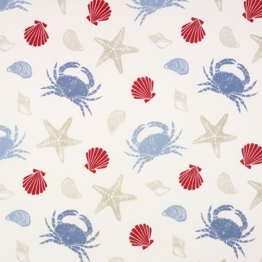 Beach Huts Oilcloth Tablecloth Wipeclean