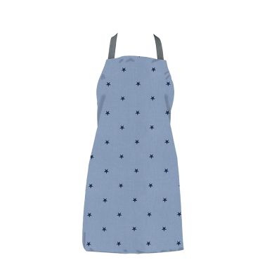 Blue Stars Adult or Child Oilcloth Wipe Clean Apron