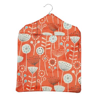 Bergen Burnt Orange Wipe Clean Oilcloth Peg Bag