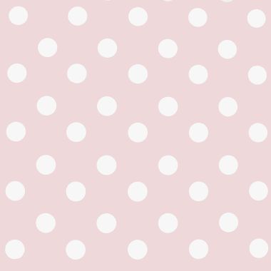 Candy Pink and White Polka Dot PVC Vinyl Tablelcoth