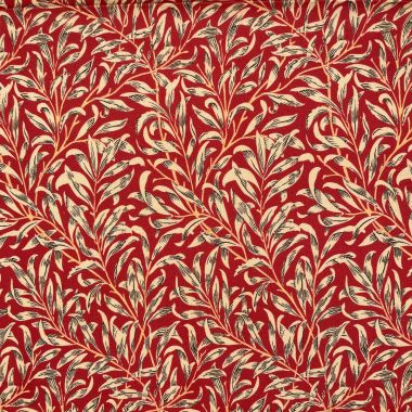  Crafting Quilting 100% Cotton Fabric William Morris Willow Bough Crimson/Red