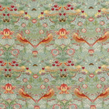  Crafting Quilting 100% Cotton Fabric William Morris Strawberry Thief Duck Egg