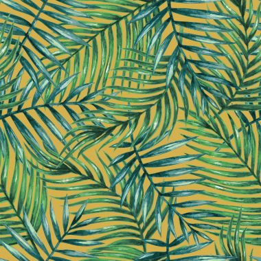 Outdoor Waterproof Fabric Ochre Chartwell Floral Fabric