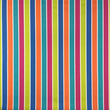Outdoor Waterproof Fabric Vibrant Multi Colour Stripe Fabric