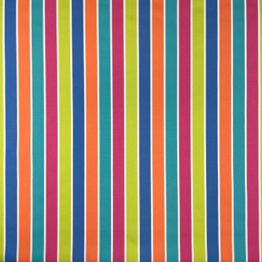 Outdoor Water Repellent Fabric Vibrant Multi Colour Stripe Fabric