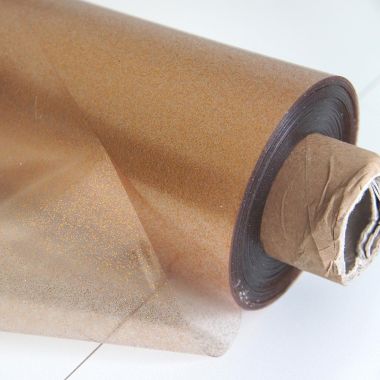 Copper Gold Sparkle Glitter PVC Tablecloth
