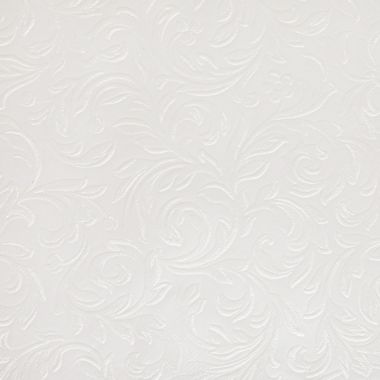 20% OFF - 140cm x 320cm - Large Creases - Plain Ivory Damask PVC Vinyl Wipe Clean Tablecloth