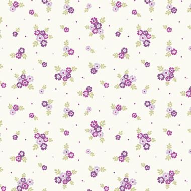 Crafting Quilting Cotton Fabric Shabby Chic Small Pink Floral