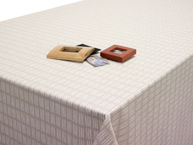 Narvik Ochre Yellow Wipe Clean Oilcloth Tablecloth