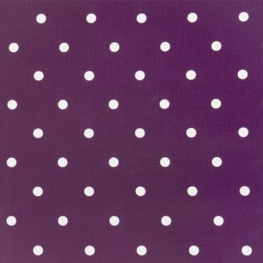 Dotty Berry Purple Polka Dot Curtain and Upholstery Fabric