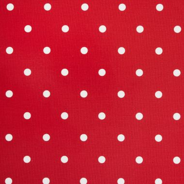 Dotty Multi Red Polka Dot Curtain and Upholstery Fabric
