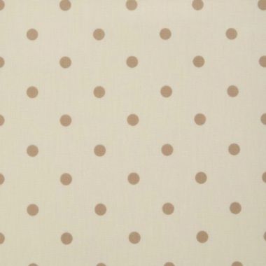 Dotty Natural Cream Taupe Polka Dot Oilcloth Tablecloth