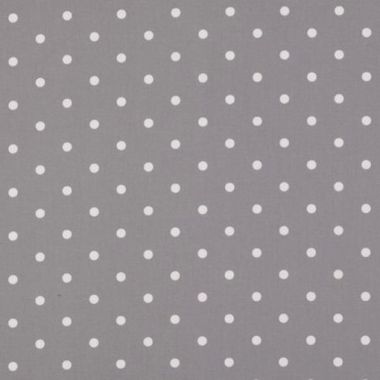 Dotty Smoke Grey Polka Dot Curtain and Upholstery Fabric