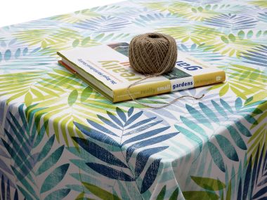 Plain Lime Green PVC Wipe Clean Tablecloth