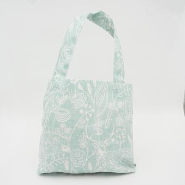 Duck Egg Rabbits and Wildlife Oilcloth Tote Bag