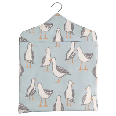 Duck Egg Seagulls Wipe Clean Oilcloth Peg Bag