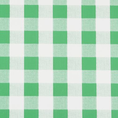 Green and White Gingham PVC Vinyl Wipe Clean Tablecloth
