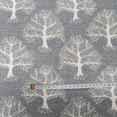 Grey Oak Trees Oilcloth Wipe Clean Set of 4/6/8 Placemats