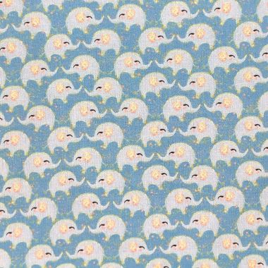 Crafting Quilting 100% Cotton Fabric Harmony Elephants
