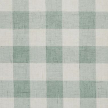 Duck Egg Large Gingham Check Oilcloth WITH BIAS-BINDING HEMMED EDGING Wipe Clean Tablecloth