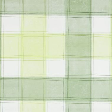 Green Traditional Checked PVC Vinyl Wipe Clean Tablecloth