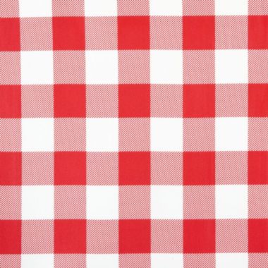 Red and White Gingham PVC Vinyl Wipe Clean Tablecloth