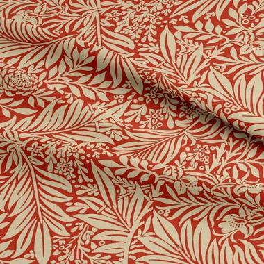  Crafting Quilting 100% Cotton Fabric William Morris Larkspur Crimson