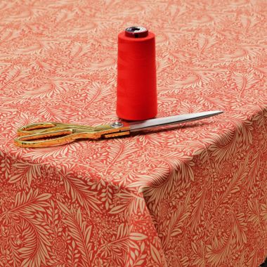 William Morris Larkspur Crimson 100% Cotton Fabric Tablecloth