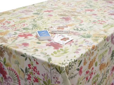 Bergen Burnt Orange Wipe Clean Tablecloth