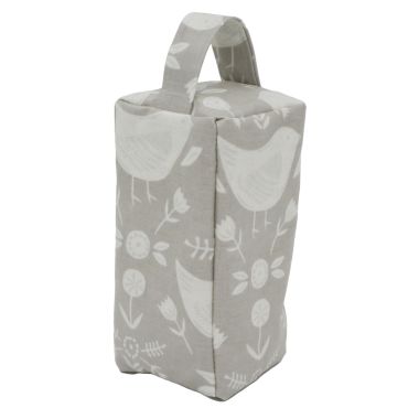 Narvik Grey Oilcloth Door Stop