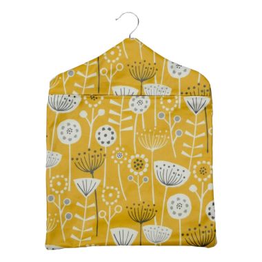 Bergen Ochre Wipe Clean Oilcloth Peg Bag