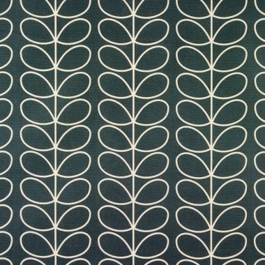 Orla Kiely Linear Stem Cool Grey Cotton Fabric