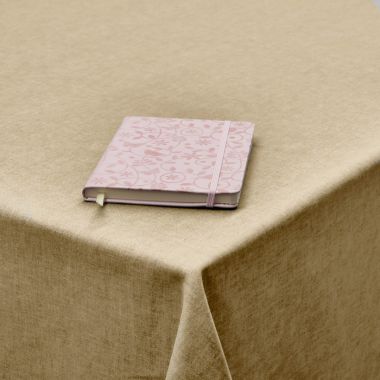 Plain Beige Polycotton Fabric Tablecloth