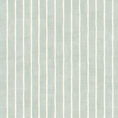 Duck Egg and White Stripes Matte Finish Wipe Clean Oilcloth Tablecloth