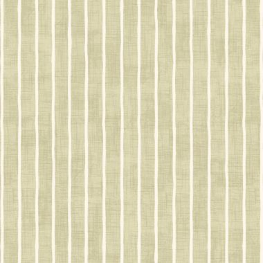 Willow Light Green and White Stripes Matte Finish Wipe Clean Oilcloth WITH BIAS-BINDING HEMMED EDGING Tablecloth