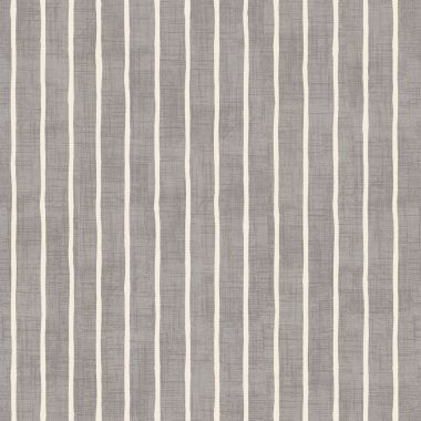 Smoke Grey and White Stripes Matte Finish Wipe Clean Oilcloth Tablecloth