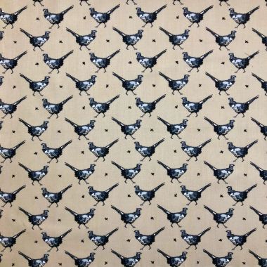 Phineas Pheasant Natural Crafting Quilting Cotton Fabric 