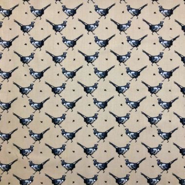 Phineas Pheasant Natural Crafting Quilting Cotton Fabric 