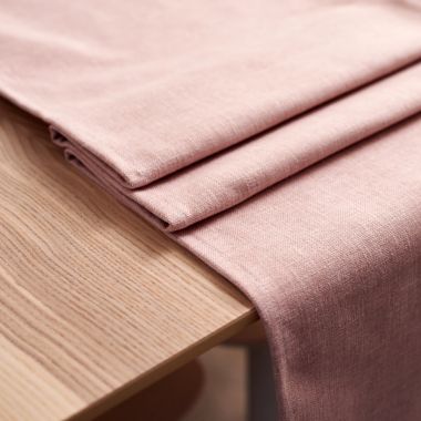 Extra Wide Plain Blush Pink Fabric Tablecloth-Round, Rectangle