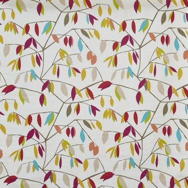 Multi Leaf and Stem Matt Finish Wipe Clean Oilcloth