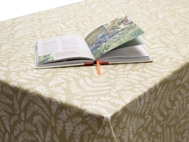 Sage Green Moorland Oilcloth Tablecloth