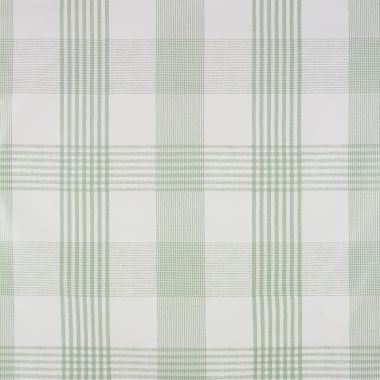 Sage Green Light Check PVC Vinyl Wipe Clean Tablecloth