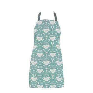 Narvik Duck Egg Oilcloth Apron