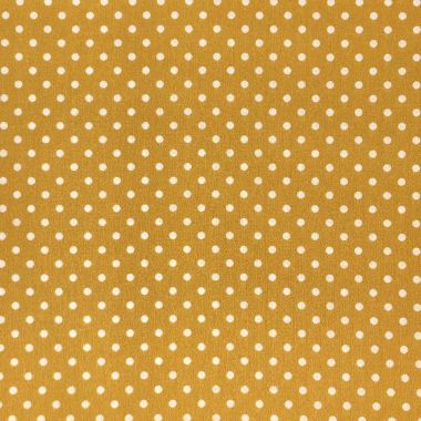 Small Spot Mustard Yellow Polka Dot Crafting Fabric