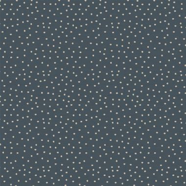 Small Spotty Navy Blue 100% Cotton Curtain Upholstery Fabric