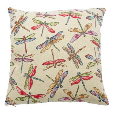 Tapestry Dragonflies Fabric Cushion Cover